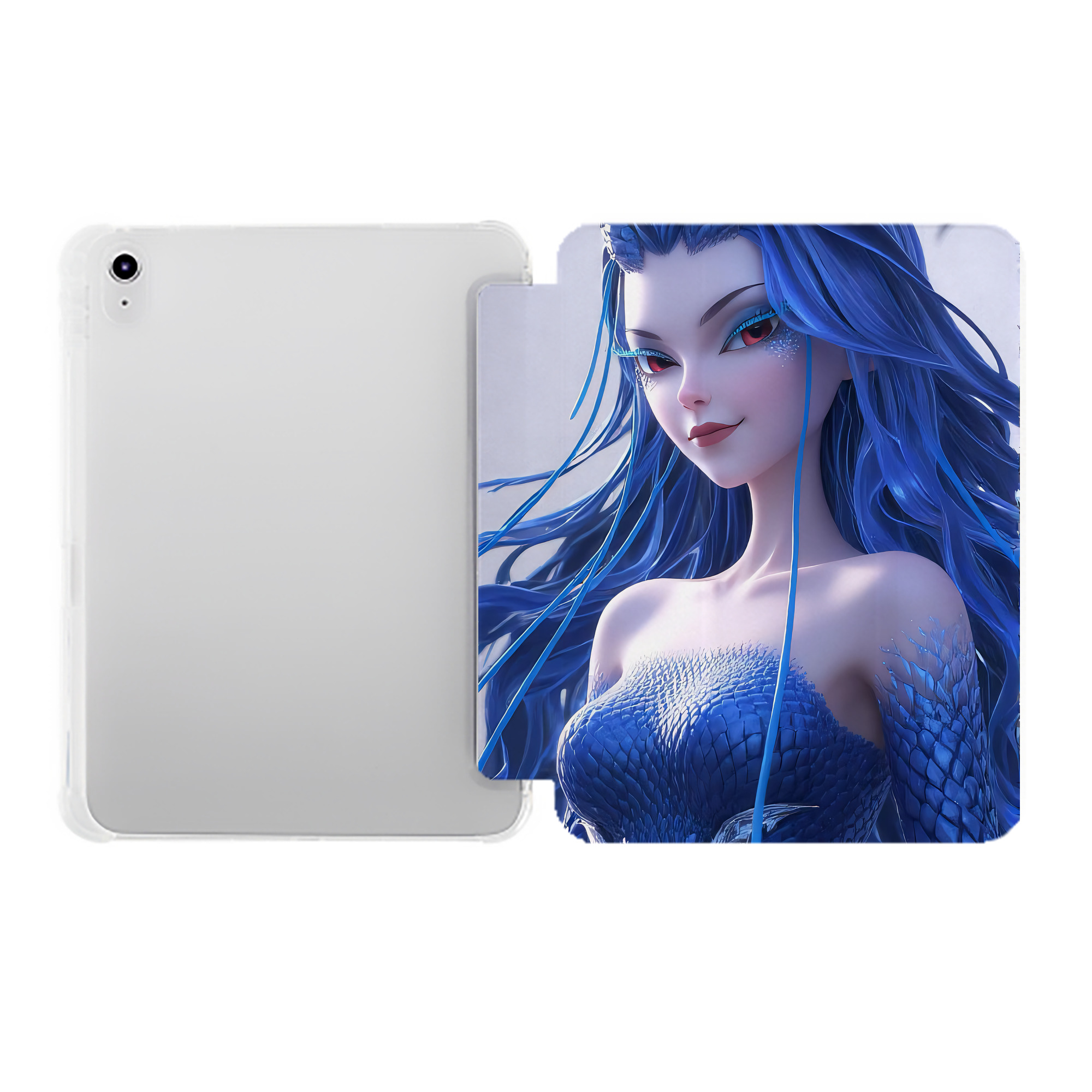 （画像用） Ne Zha 2 ナタ 魔童の大暴れ IPad ケース ペン収納付き 三つ折りスタンド PUレザー×シリコン 対応機種9.5/10.5/10.9インチ